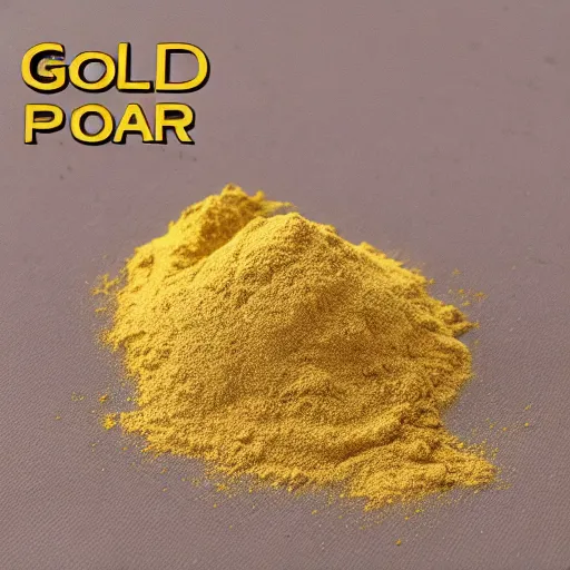 Prompt: gold powder for sale