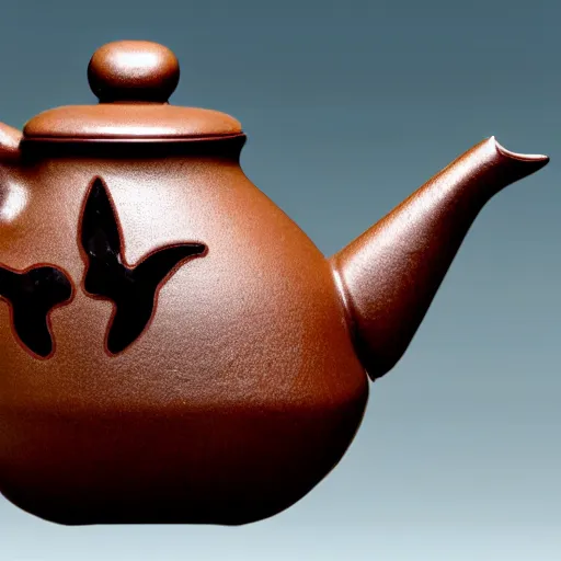 Prompt: a teapot in the shape of a dolphin