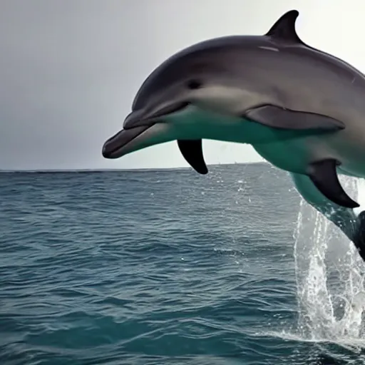 Prompt: dolphins ruling over humans, cinematic, visual asmr, 8 k