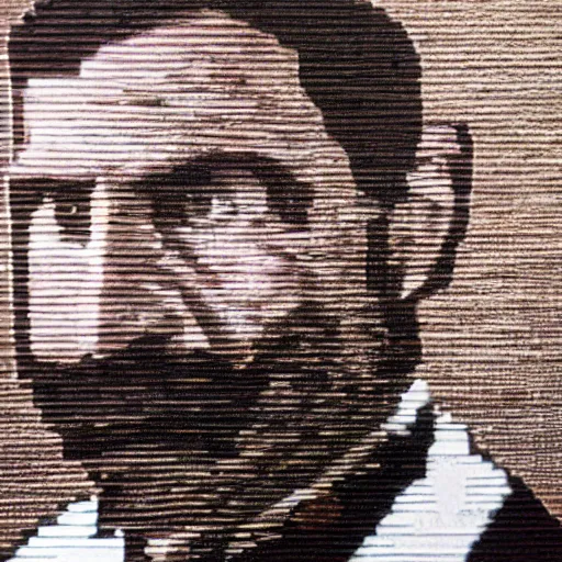 Image similar to a perfect photograph of captain haddock made from a bottle of whisky