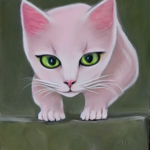 Image similar to pale pink cat