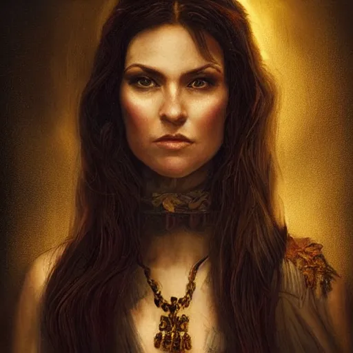 Prompt: majestic gracious regal aristocratic brunette female vampire portrait, indoors setting, atmospheric lighting!!, painted, menacing, intricate, beautiful, rich deep colours masterpiece!!, ( golden hour ), sharp focus!, ultra detailed, by leesha hannigan, ross tran, thierry doizon, kai carpenter, ignacio fernandez rios