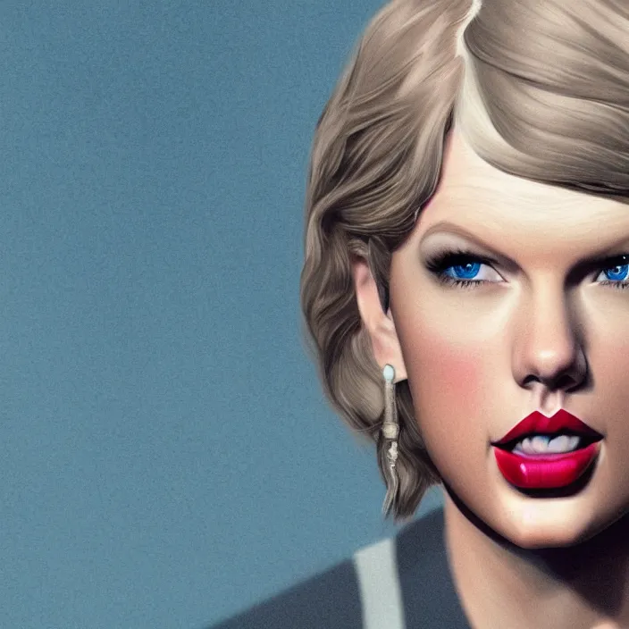 Image similar to portrait of taylor swift as a joe biden. intricate artwork. by tooth wu, wlop, beeple, dan mumford. octane render, trending on artstation, greg rutkowski very coherent symmetrical artwork. cinematic, hyper realism, high detail, octane render, 8 k, iridescent accents