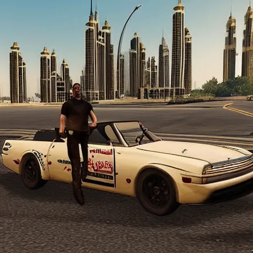 Image similar to gta : dubai, lifelike