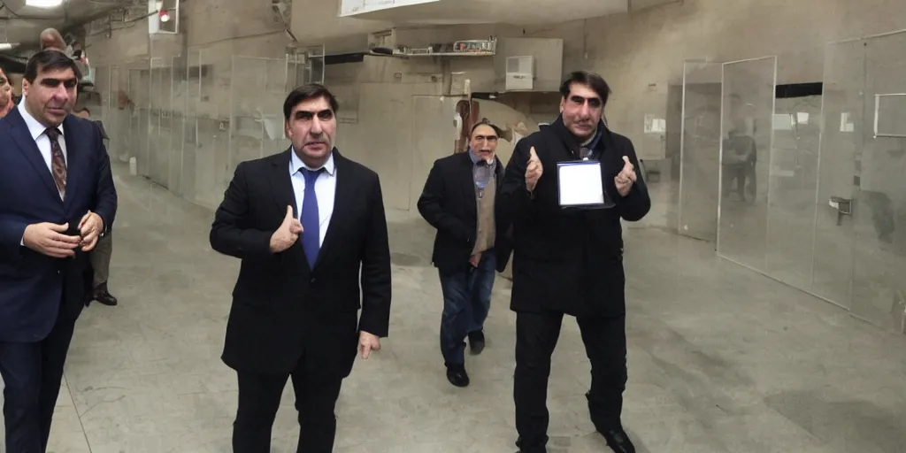 Image similar to saakashvili in jail