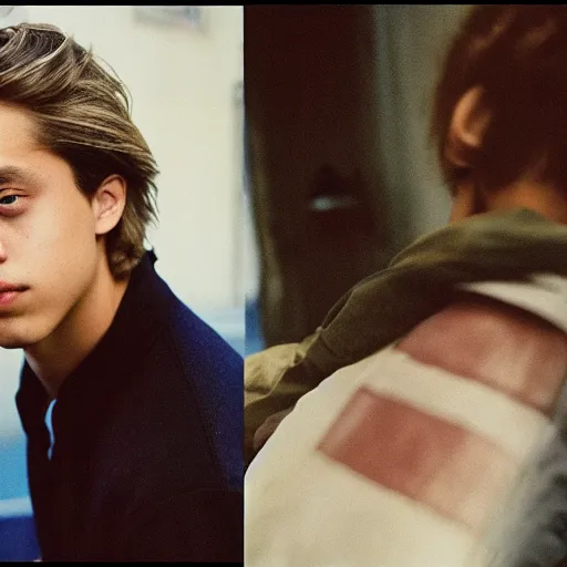 Image similar to cole sprouse photographed by larry clark