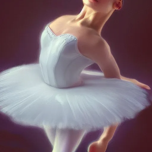 Image similar to ultra detailed hyper realistic deep focus smooth artstation wlop award winning ballerina monet