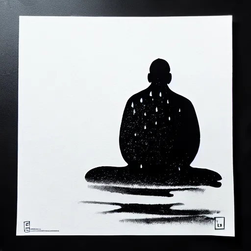 Image similar to zen rain ink