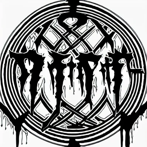 Prompt: deathcore band logo from 2 0 1 0