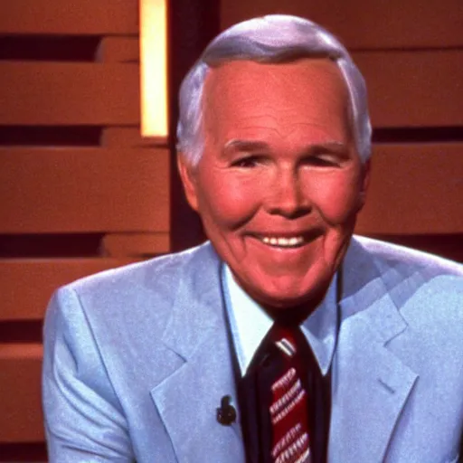 Prompt: Johnny Carson interviewing Jesus on the Tonight Show