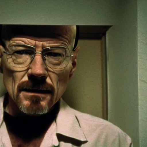 Image similar to A still of Walter White in The Blair Witch Project (1980)