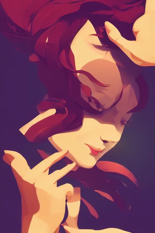 Image similar to strong hand, smooth face, centered, solid bacgkround, median photoshop filter cutout vector behance, hd by artgerm, jesper ejsing, by rhads, makoto shinkai and lois van baarle, ilya kuvshinov, rossdraws, illustration, art by ilya kuvshinov and gustav klimt