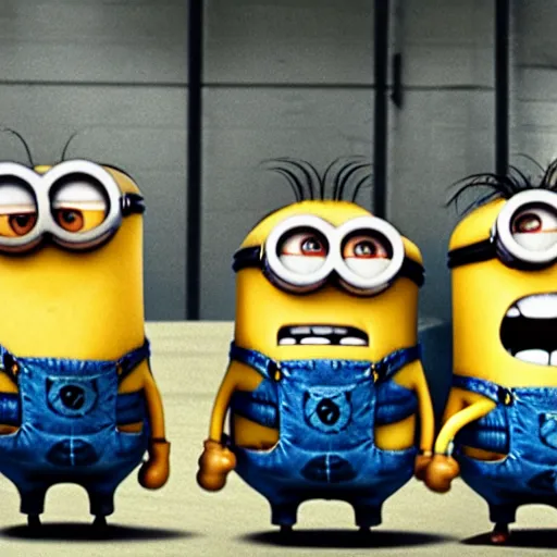 Image similar to fight club, the minions