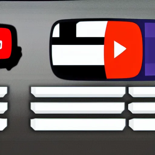 Prompt: YouTube and Twitch logos boxing