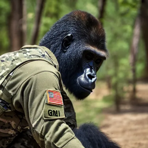 Image similar to army instructor in the art of gorilla warfare