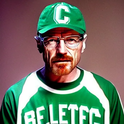 Prompt: walter white playing for the boston celtics