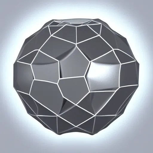 Prompt: 3 d rendering of a transparent dodecahedron with caustic projection on the ground, octane renderer, raytracing