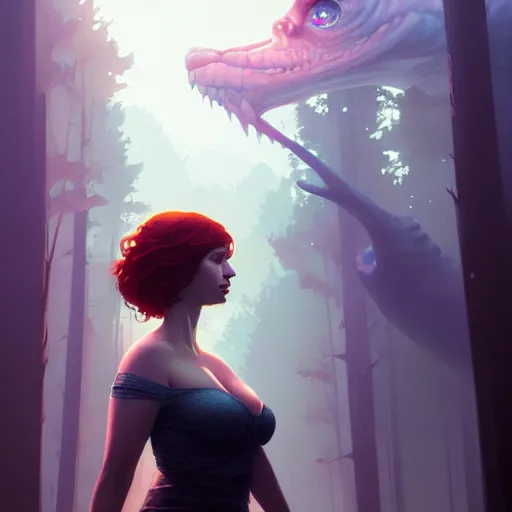 Image similar to highly detailed upper body portrait christina hendricks in gta v, stephen bliss, unreal engine, fantasy art by greg rutkowski, loish, rhads, ferdinand knab, makoto shinkai and lois van baarle, ilya kuvshinov, rossdraws, tom bagshaw, global illumination, radiant light, detailed and intricate environment