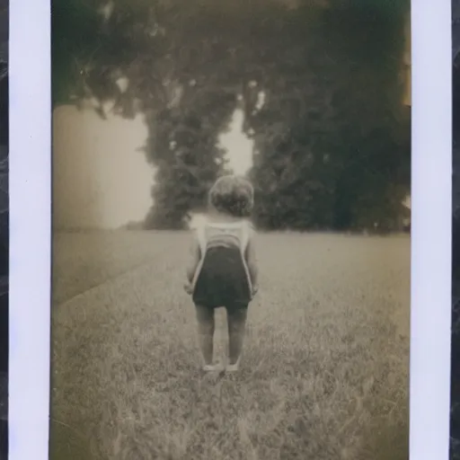 Image similar to corn grew legs and ran away, real polaroid