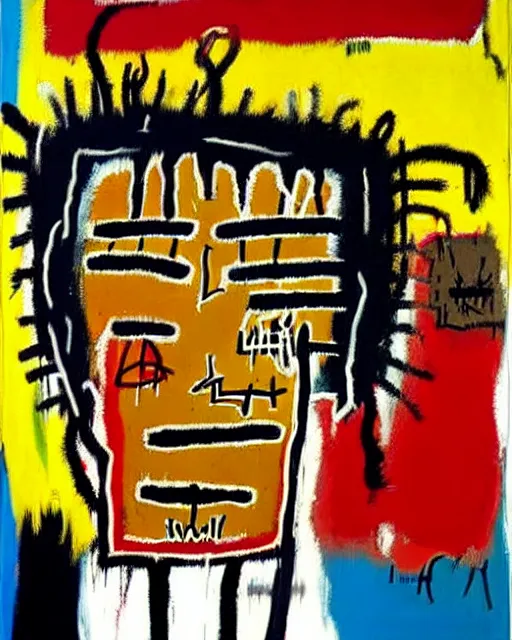 Prompt: paintings by jean - michel basquiat