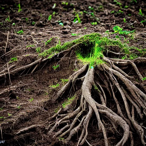 Prompt: rooting, photography by mateusz zurowski