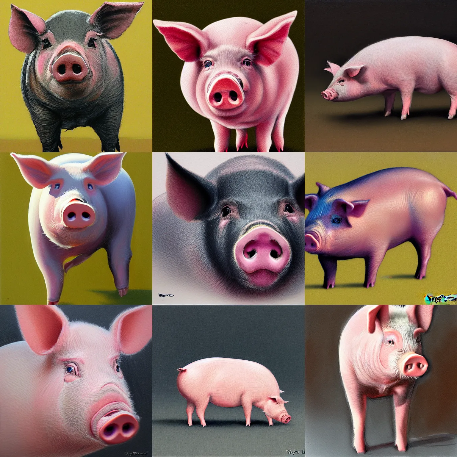 Prompt: pig by wayne westwood