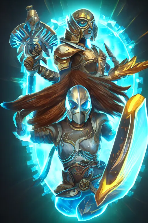 Image similar to shield fantasy epic legends game icon stylized digital illustration radiating a glowing aura global illumination ray tracing hdr fanart arstation by ian pesty and katarzyna da „ bek - chmiel