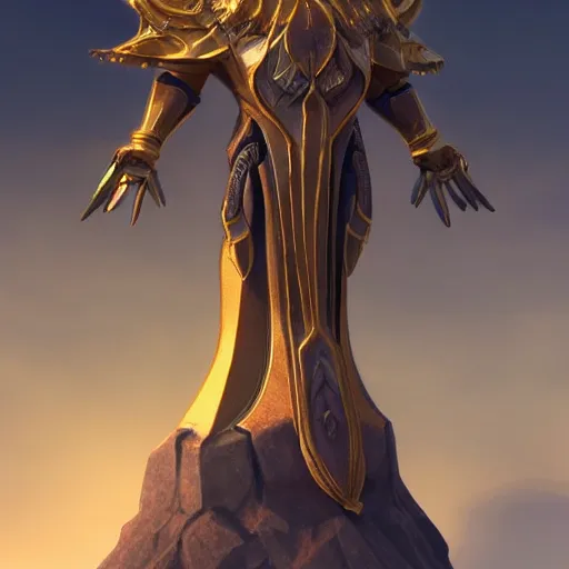 Prompt: the exalted , concept art, trending on artstation 3D.