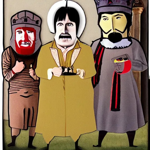 Image similar to monty python cutout animation by terry gilliam