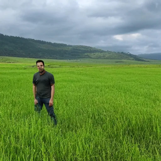 Image similar to Haval in middle of green field