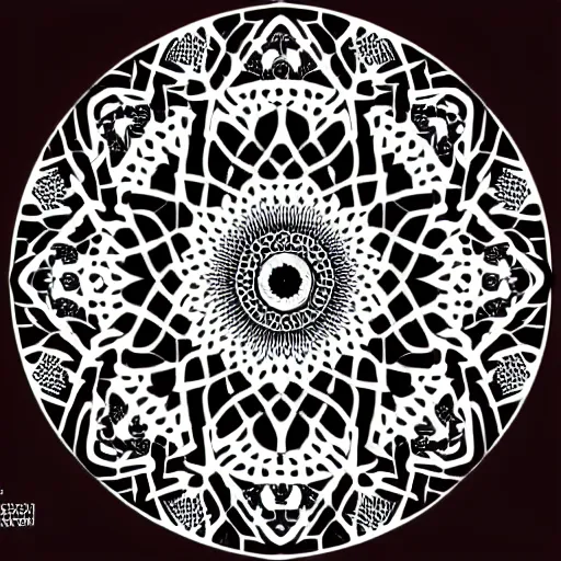 Prompt: moroccan mandala, vector art