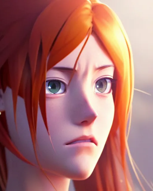 Image similar to azctec, katherine mcnamara, detailed perfect face, exquisite details, fire magic, mid view, design on a white background, by studio muti, greg rutkowski makoto shinkai takashi takeuchi studio ghibli