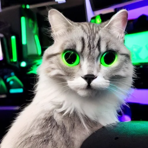 Image similar to razer gaming cat