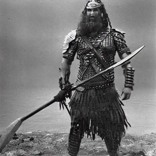 Prompt: photo of an Atlantean warrior