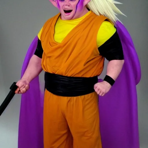 Prompt: johncreilly! as majin buu in dragonball z