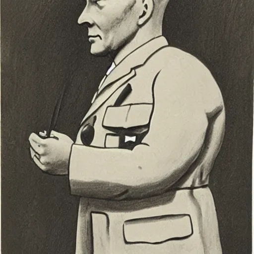 Image similar to portrait still of a ww 1 army surgeon, by charles addams,