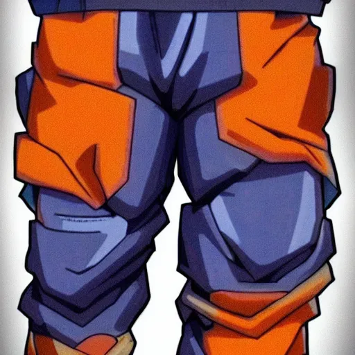 Image similar to Goku as a Space Marine his pants look like Goku's pants, high detail, octane render