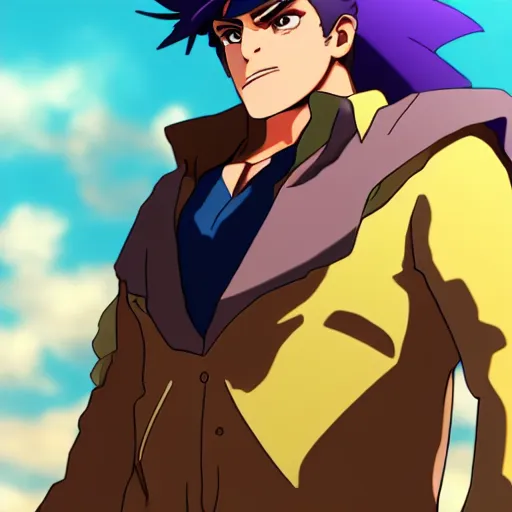 Prompt: A photograph of Joseph Joestar in real life, highly detailed, 4k