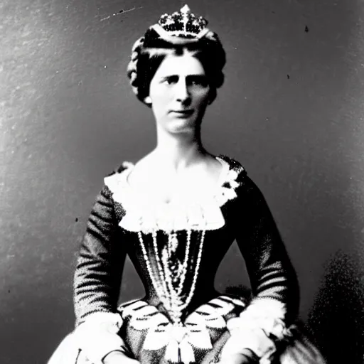 Image similar to photo of a 3 1 year old german queen, circa 1 8 6 5