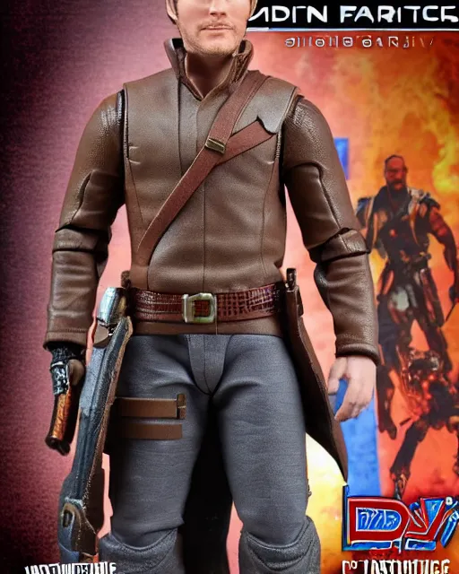 Prompt: chris pratt action figure. dnd, high fantasy.