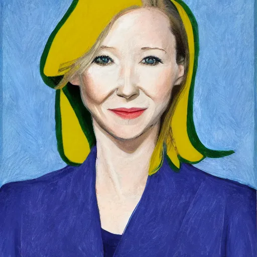 Image similar to anne heche in the style of matisse