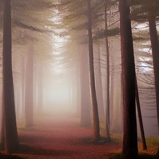 Prompt: Japanese Torii in a forest ,night , by Grzegorz Rutkowski,by Grzegorz Rutkowski,by Grzegorz Rutkowski