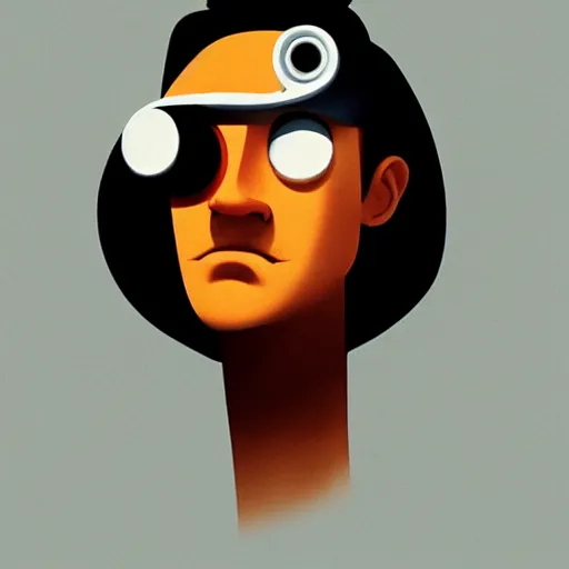 Image similar to face icon stylized minimalist a clockwork orange 1 9 7 1, loftis, cory behance hd by jesper ejsing, by rhads, makoto shinkai and lois van baarle, ilya kuvshinov, rossdraws global illumination