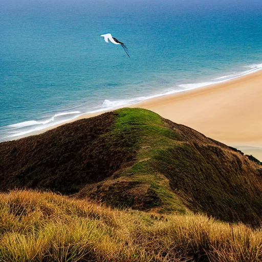 Image similar to cape reinga, wide shot, cinematic composition, banksy