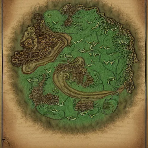 Image similar to fantasy cartographer map