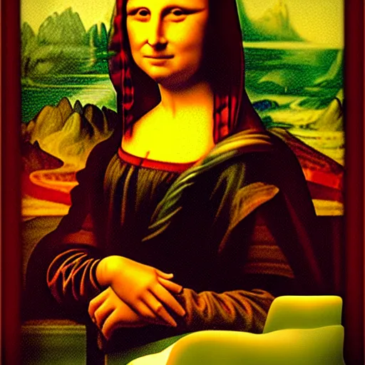 Image similar to Millie Bobby Brown as the Mona Lisa