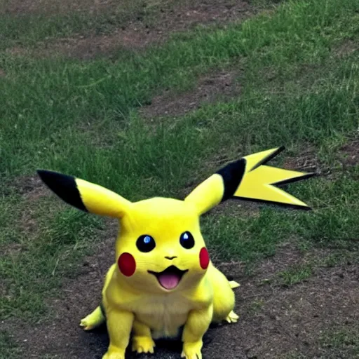 Prompt: Real life Pikachu using thunderbolt move, national geogra