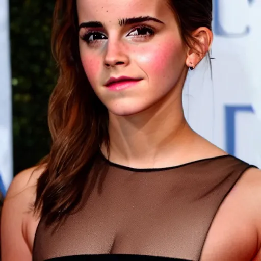 Image similar to emma watson mixed with kim kardashian