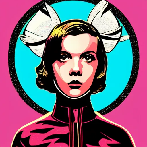 Prompt: Millie Bobby Brown by Butcher Billy