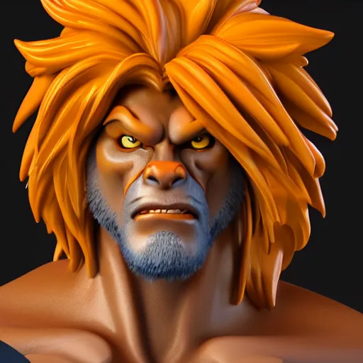 Image similar to a portrait of Lion-O, photorealistic, highly detailed, professional photo, studio lighting, 4K HD